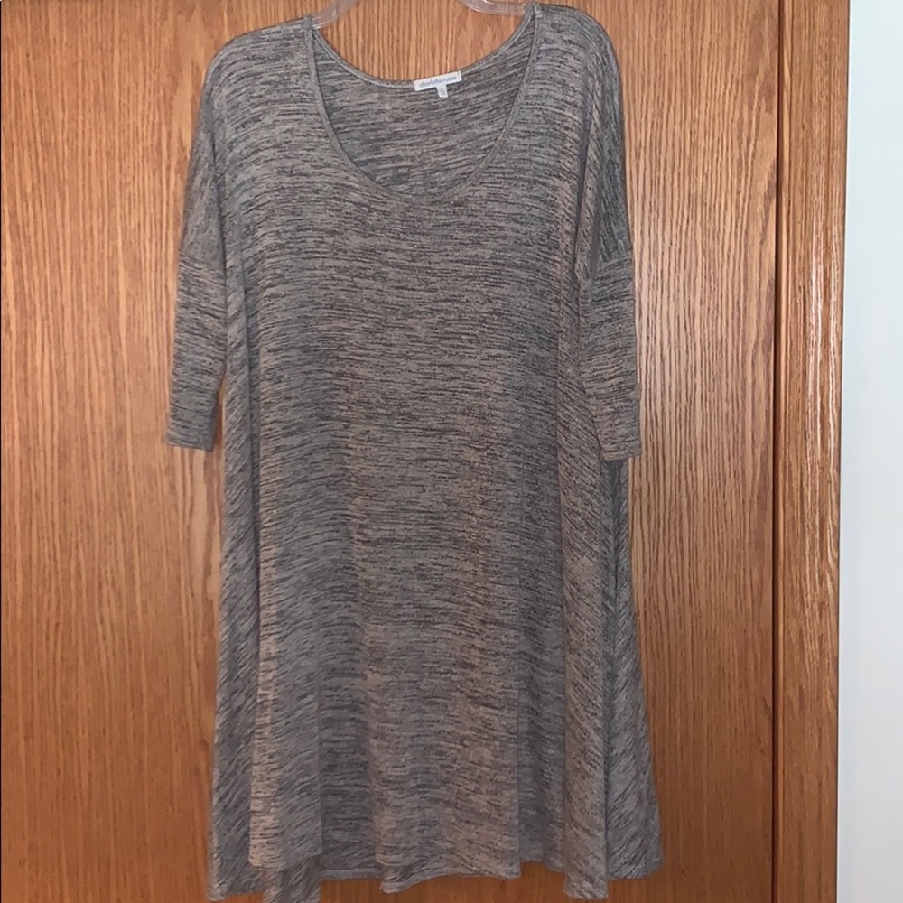 Grey sweater dress